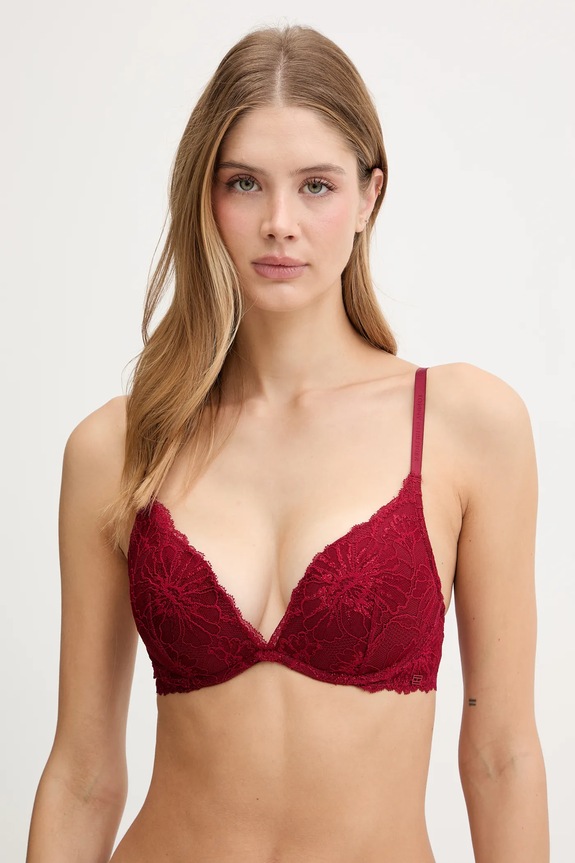 Σουτιέν Tommy Hilfiger δαντέλα μπορντό UW0UW06102