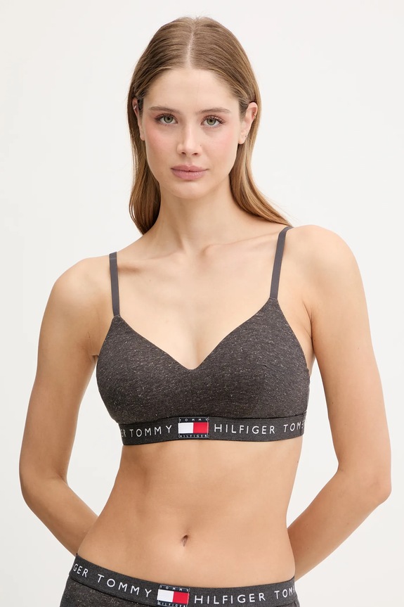 Σουτιέν Tommy Hilfiger ύφασμα γκρί UW0UW06226