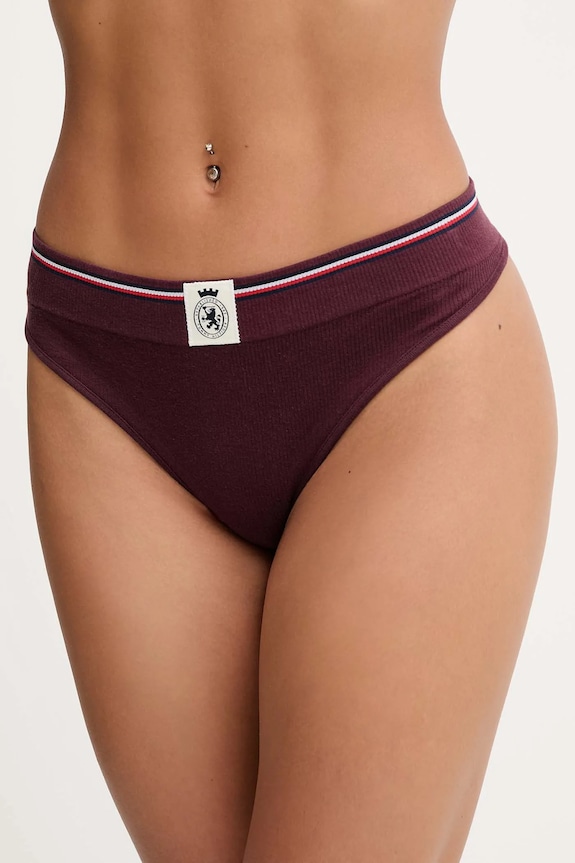 Tommy Hilfiger tanga sima burgundia UW0UW06063