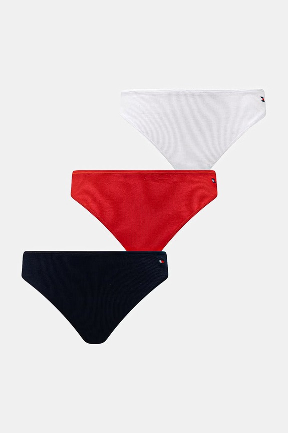 Tommy Hilfiger tangice ženske paket 3 kosov rdeča UW0UW06129