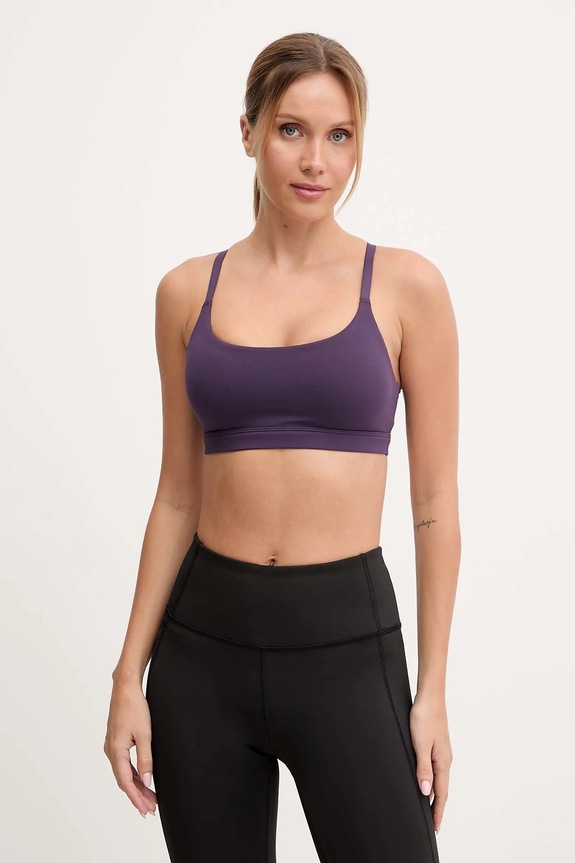adidas Performance reggiseno sportivo All me leggermente imbottita violetto JW5138