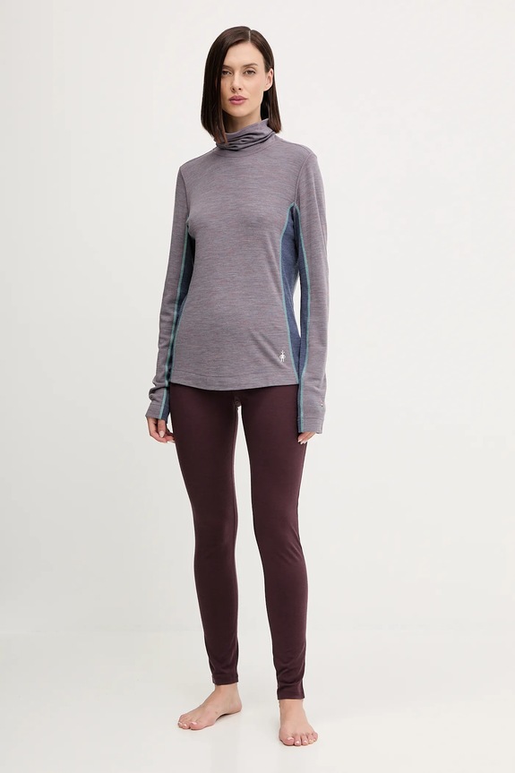 Smartwool longsleeve funcțional din lână SW002984 violet AW25
