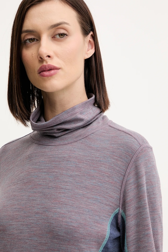 Smartwool longsleeve funcțional din lână violet SW002984