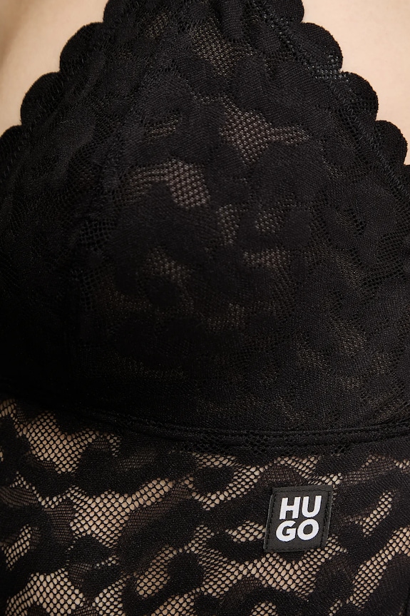 Body HUGO BODYSUIT LEO LACE čierna 50549908