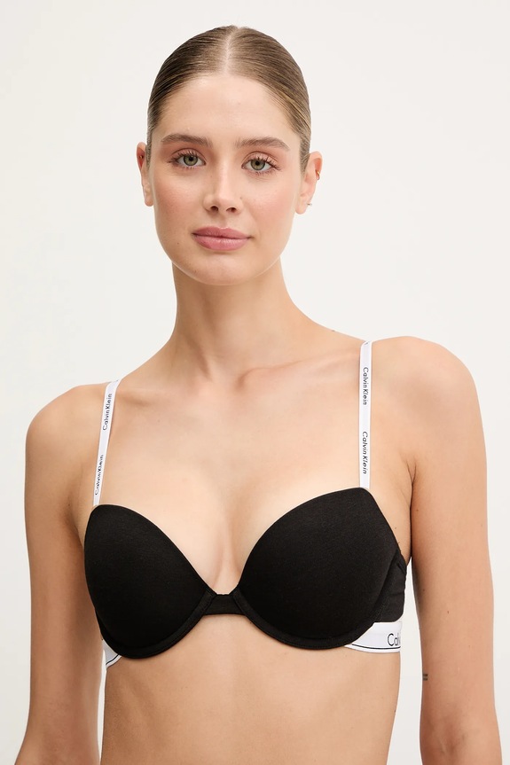 Grudnjak Calvin Klein Underwear pletivo crna LV00QF8499