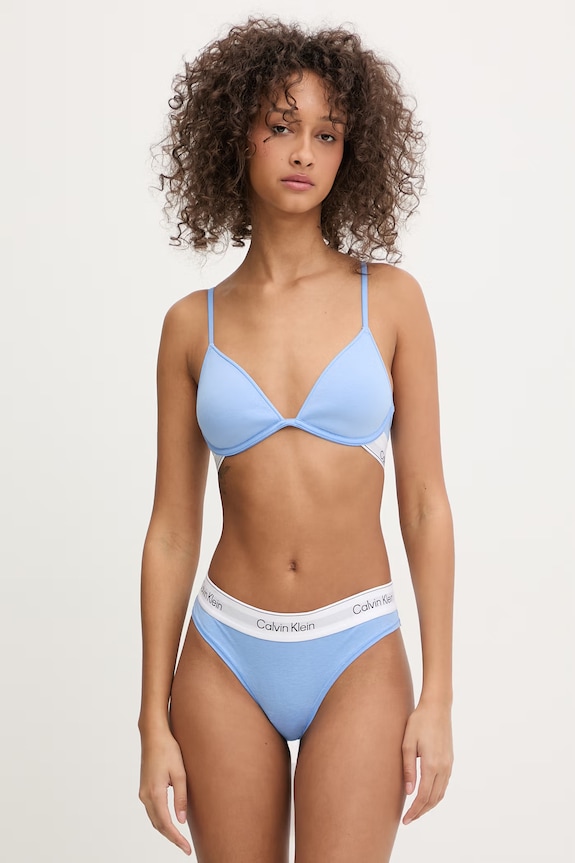 Calvin Klein Underwear brazyliany damskie z bawełną LV00QF8522 niebieski SS26