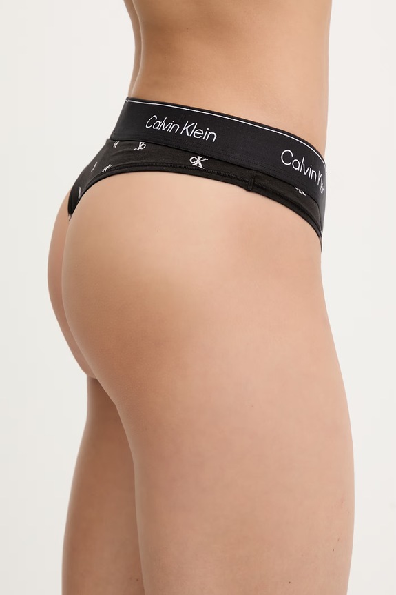 Calvin Klein Underwear brazilky dámske s bavlnou LV00QF8522 čierna SS26