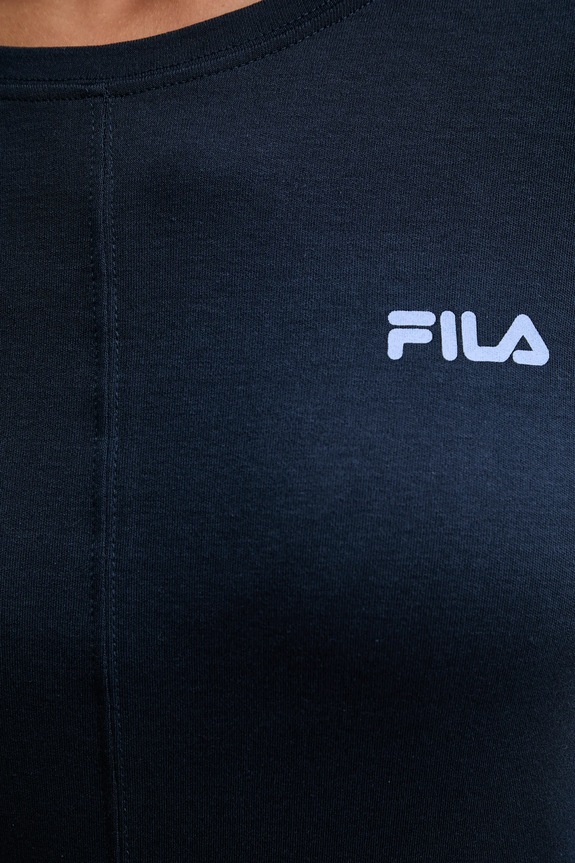 Pamučna pidžama Fila FPW4220 mornarsko plava