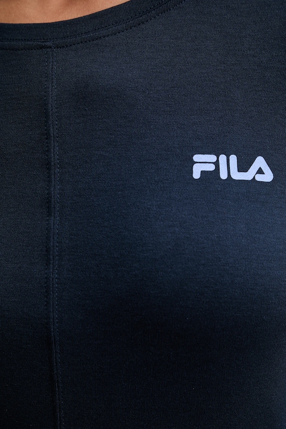 Pamučna pidžama Fila FPW4220 mornarsko plava