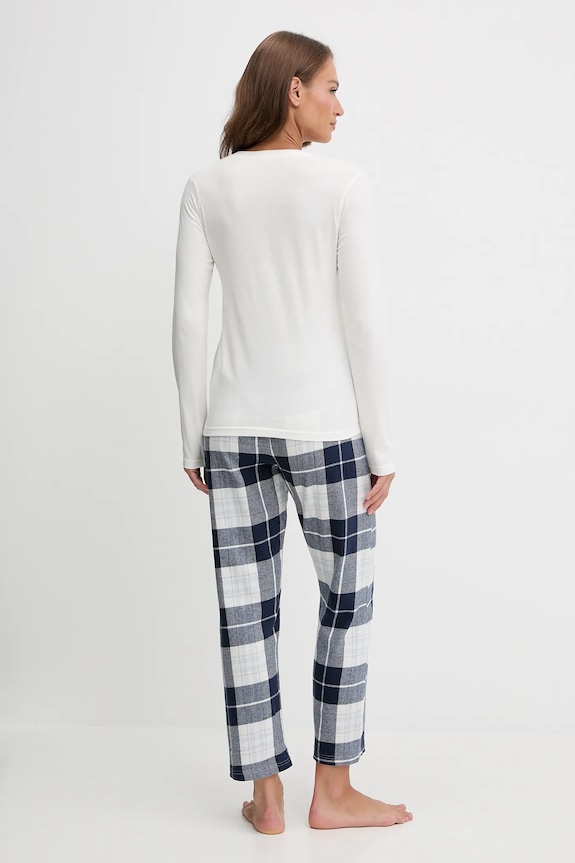 Bavlněné pyžamo Fila FPW4223 béžová AW25