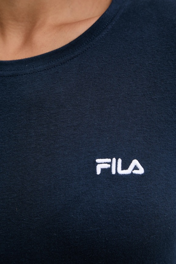 Памучна пижама Fila FPW4223 тъмносин