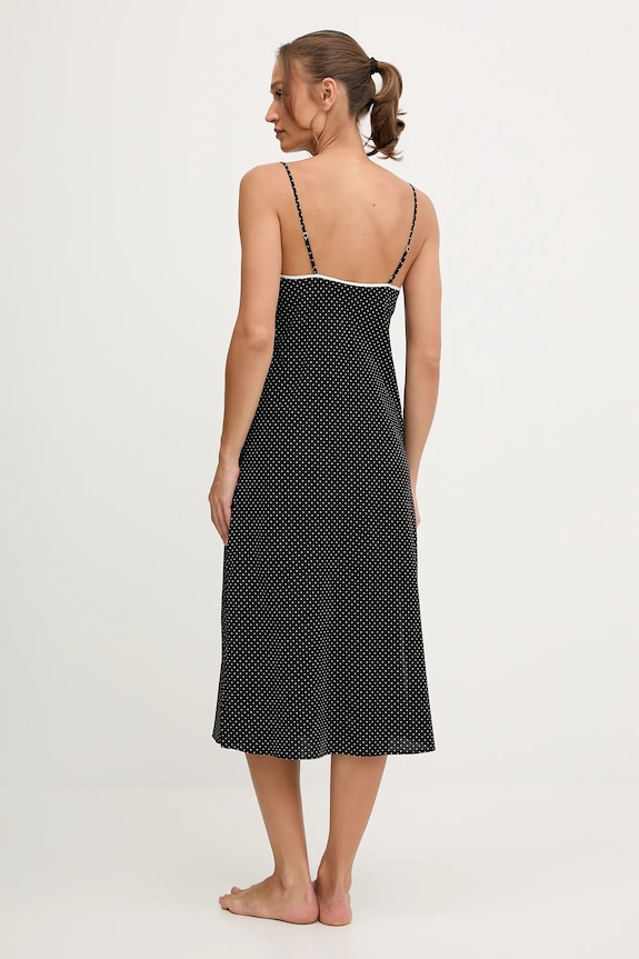 Nočná košeľa Lauren Ralph Lauren ILN02439 čierna AW25