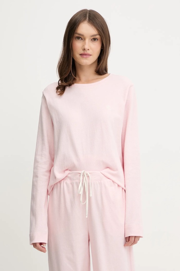 Бавовняна піжама Lauren Ralph Lauren ILN72453 рожевий AW25