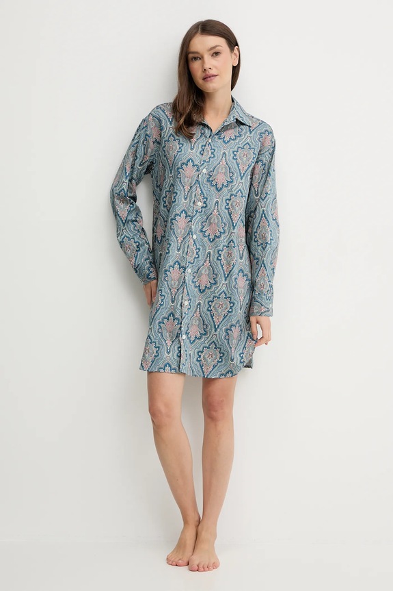 Nočná košeľa Lauren Ralph Lauren ILN32476 modrá AW25