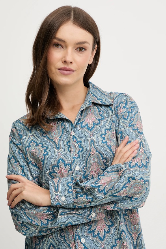 Nočná košeľa Lauren Ralph Lauren modrá ILN32476
