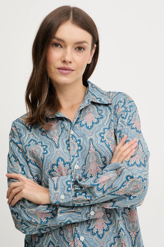 Nočná košeľa Lauren Ralph Lauren modrá ILN32476