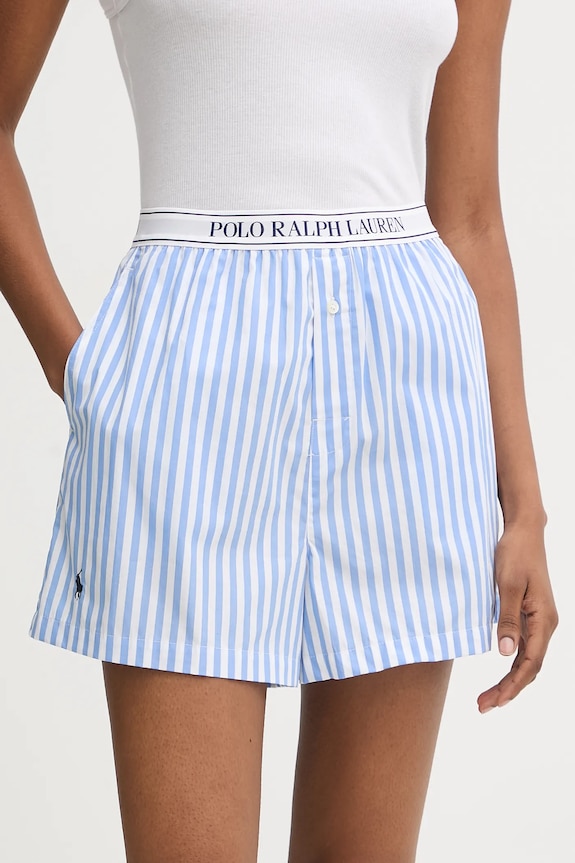 Polo Ralph Lauren szorty piżamowe bawełniane 2-pack wzorzyste niebieski 4P0717