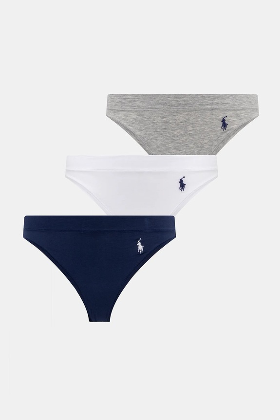 Polo Ralph Lauren stringi 3-pack dzianina granatowy 4P0710