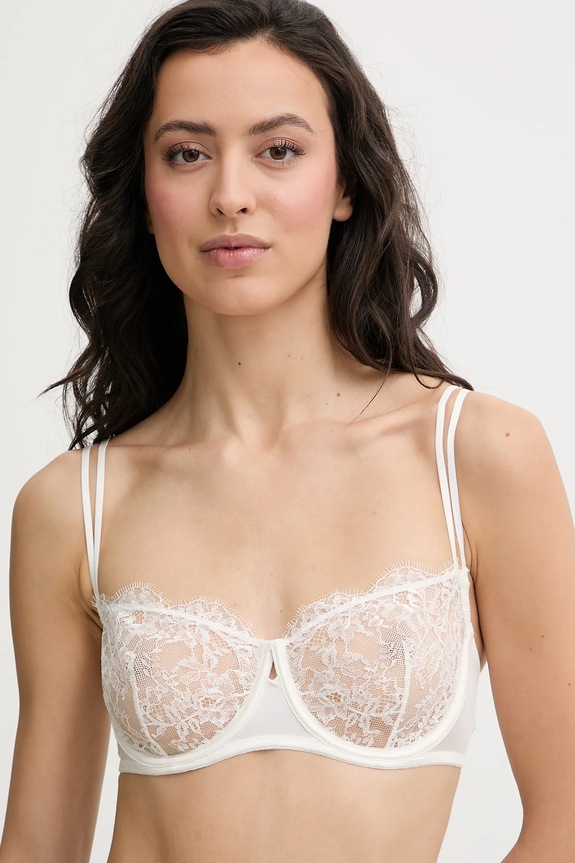 Podprsenka Lauren Ralph Lauren s kosticami béžová 4L0280