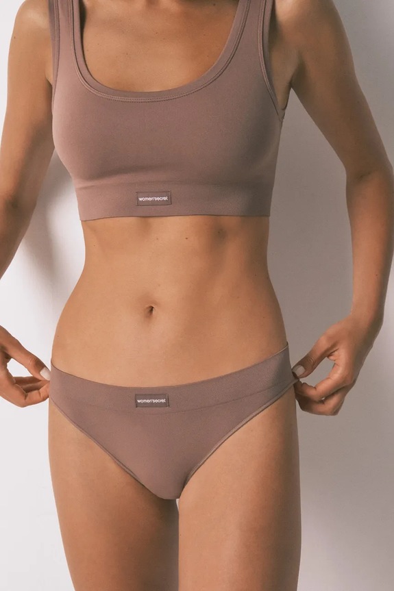 women'secret figi dzianina brązowy 5122024