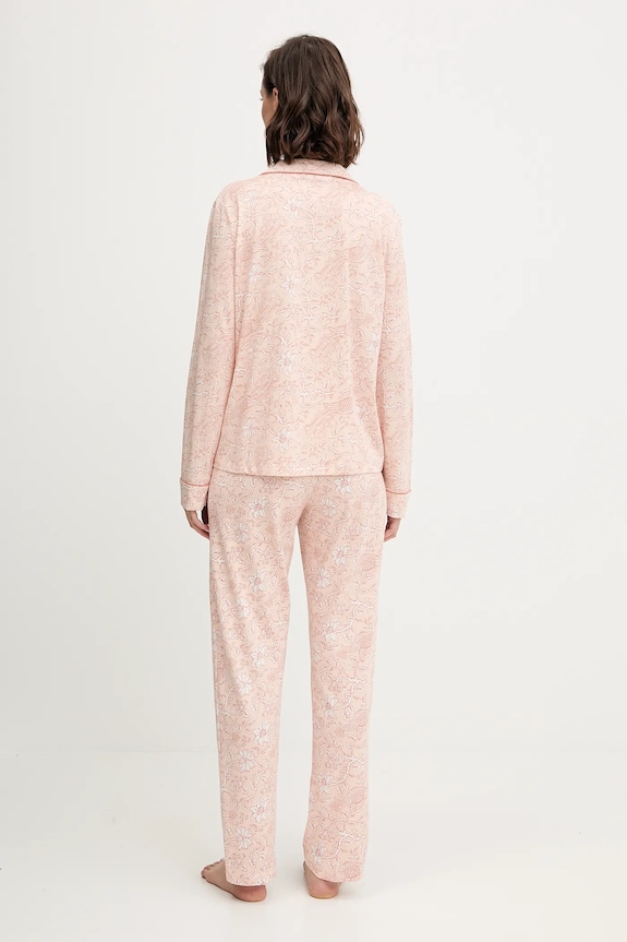 women'secret piżama bawełniana pomarańczowy 4852096
