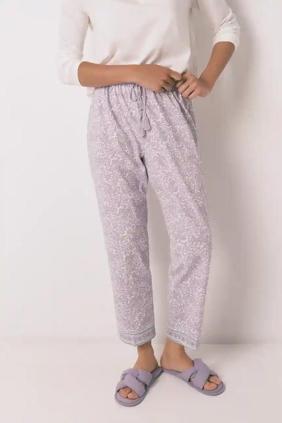 women'secret pizsamanadrág mintás lila 3702246