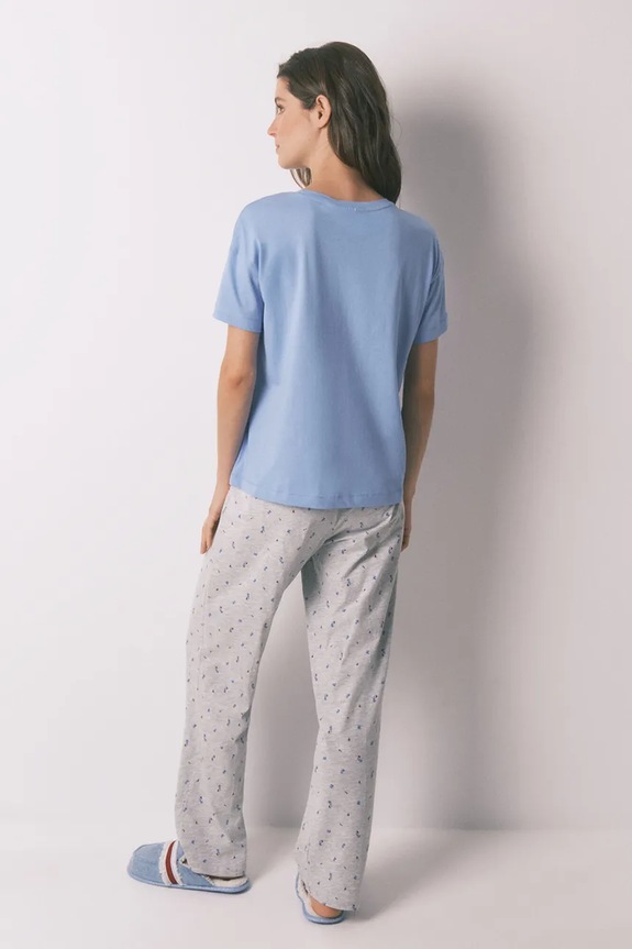 women'secret pamut pizsama 3132145 kék