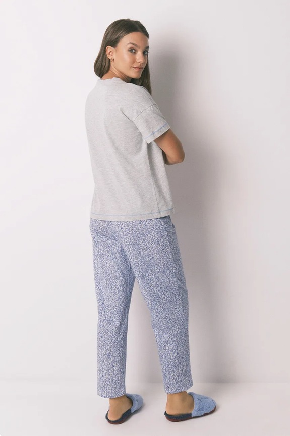 Βαμβακερές πιτζάμες women'secret 3132143 γκρί