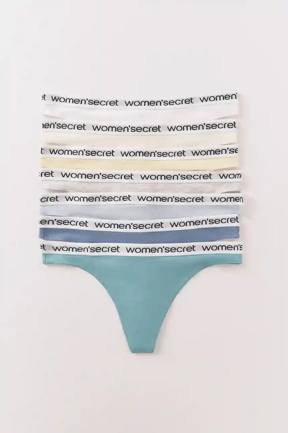 women'secret tanga 7-pack tanga gri 4932663