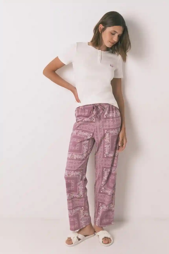 women'secret piżama wzorzyste różowy 3592427