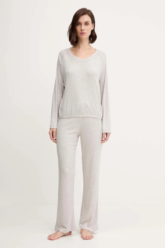 Pyžamo women'secret pletenina sivá 4752535