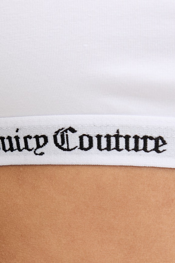 Odjeća Juicy Couture grudnjak s pamukom REN BRALET JCTBT125972 bijela