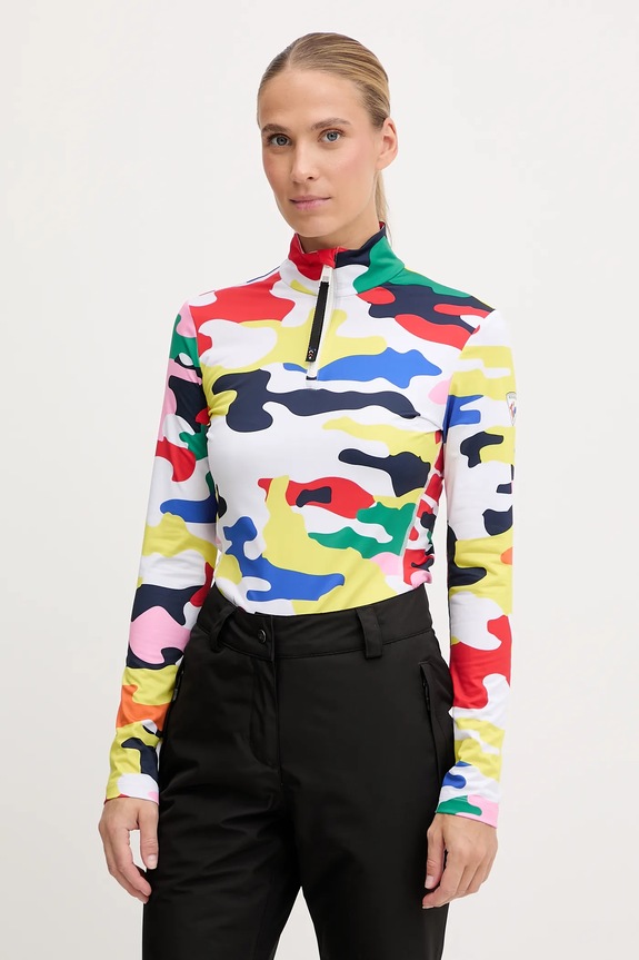 Rossignol longsleeve funcțional JCC Sporturi de iarnă alb RLOWL11