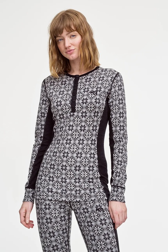 Kari Traa longsleeve funzionale ROSE sport invernali nero 622692
