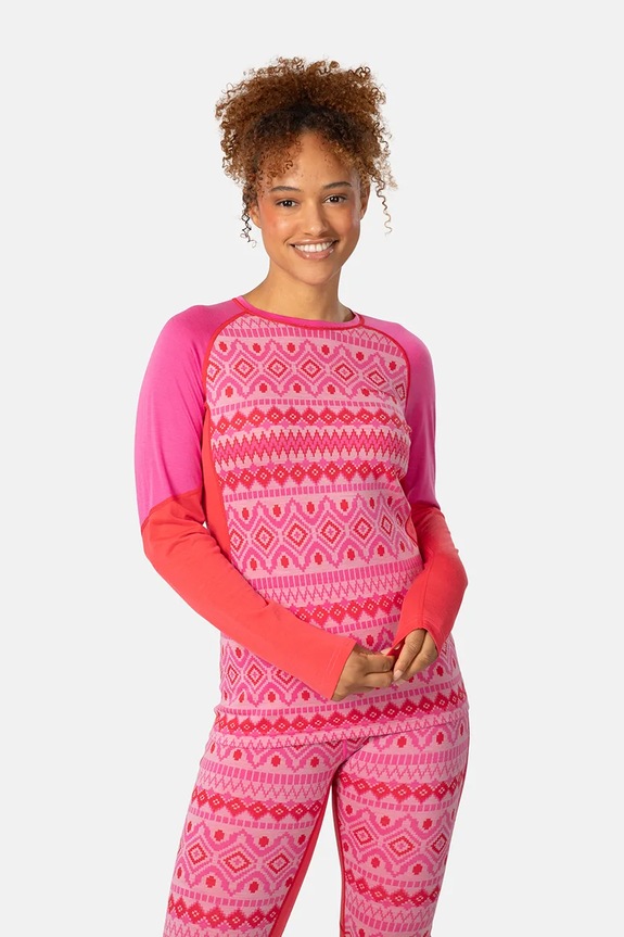Kari Traa longsleeve funzionale MALIA sport invernali rosa 623580
