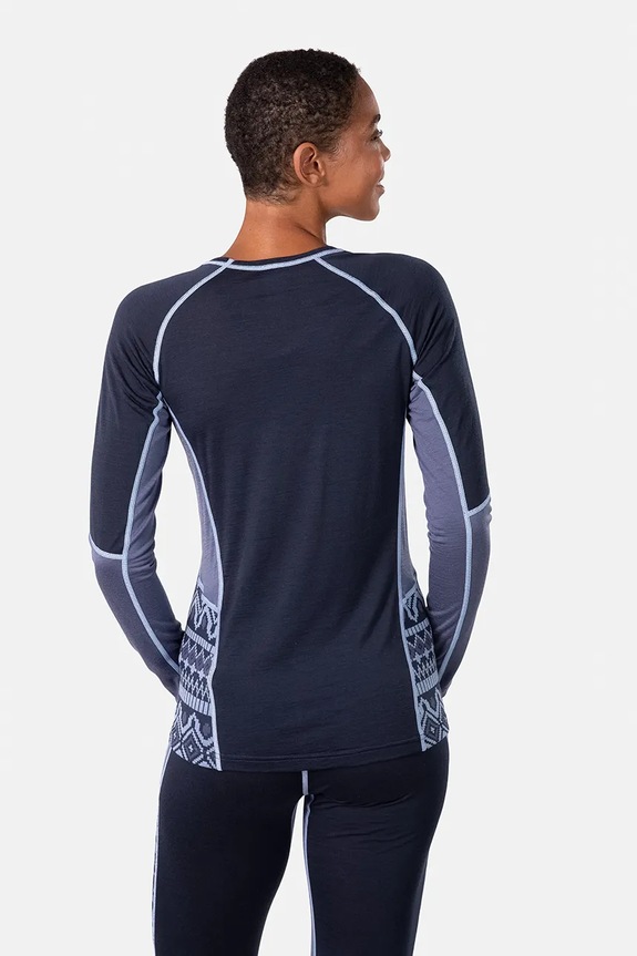 Kari Traa longsleeve funzionale MALIA 623580 blu navy AW25