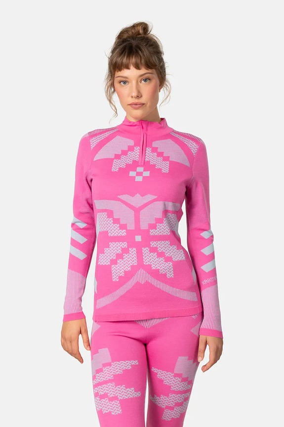 Kari Traa felpa funzionale FAITH sport invernali rosa 623594