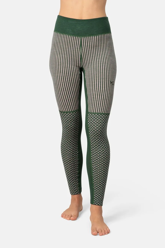 Kari Traa leggings funzionali SMEKKER sport invernali verde 623843