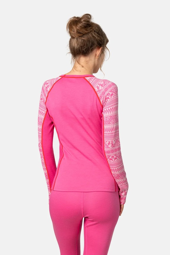 Funkcionalna majica dugih rukava Kari Traa TALE 623923 roza AW25