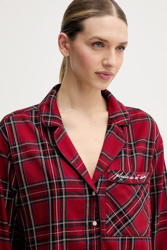 Abercrombie & Fitch cămașă de pijama burgundia KI146.5097.556