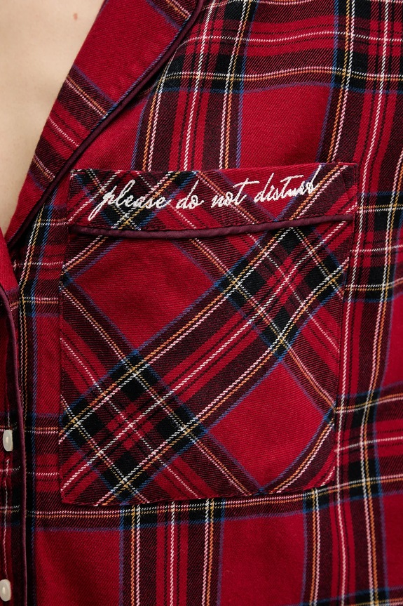 Abercrombie & Fitch cămașă de pijama KI146.5097.556 burgundia