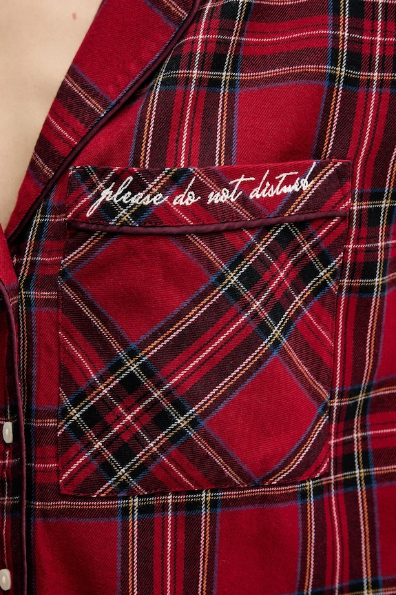 Abercrombie & Fitch cămașă de pijama KI146.5097.556 burgundia