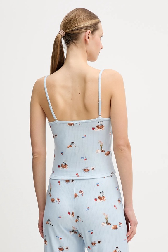 Îmbrăcăminte Abercrombie & Fitch maiou de pijama KI146.5104.111 albastru
