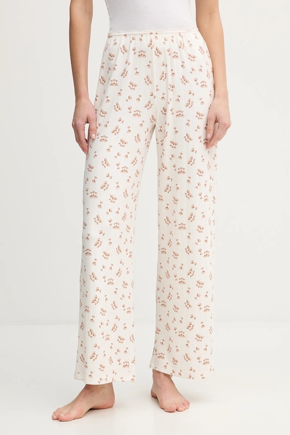 Abercrombie & Fitch pantaloni de pijama cu modele bej KI146.5113.110