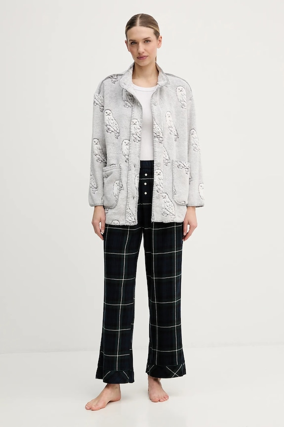 Abercrombie & Fitch pantaloni de pijama KI146.5128.312 bleumarin AW25