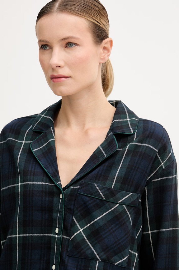 Abbigliamento Abercrombie & Fitch camicia da pigiama KI146.5129.312 blu navy