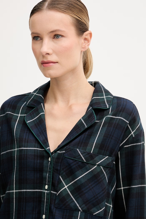 Abbigliamento Abercrombie & Fitch camicia da pigiama KI146.5129.312 blu navy