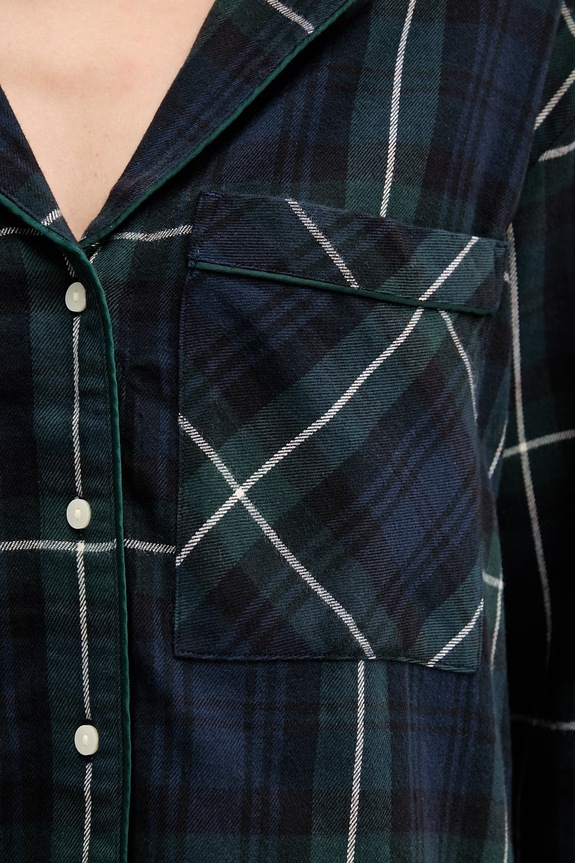 Abercrombie & Fitch camicia da pigiama blu navy KI146.5129.312