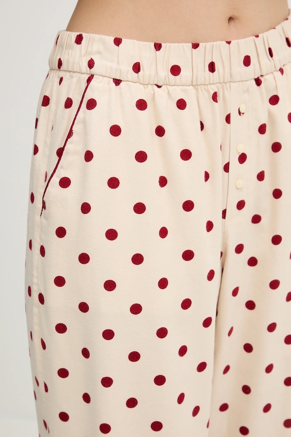 Abercrombie & Fitch pantaloni de pijama bej KI146.5134.606