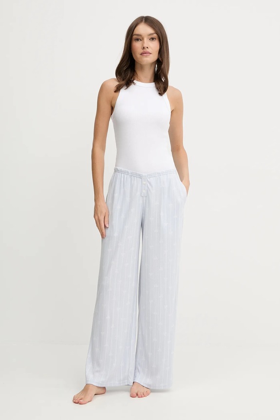 Hollister Co. pantaloni de pijama KI346.5097.208 albastru AW25